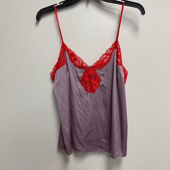 Guess size, small pink and red laced camisole - Picture 1 of 7
